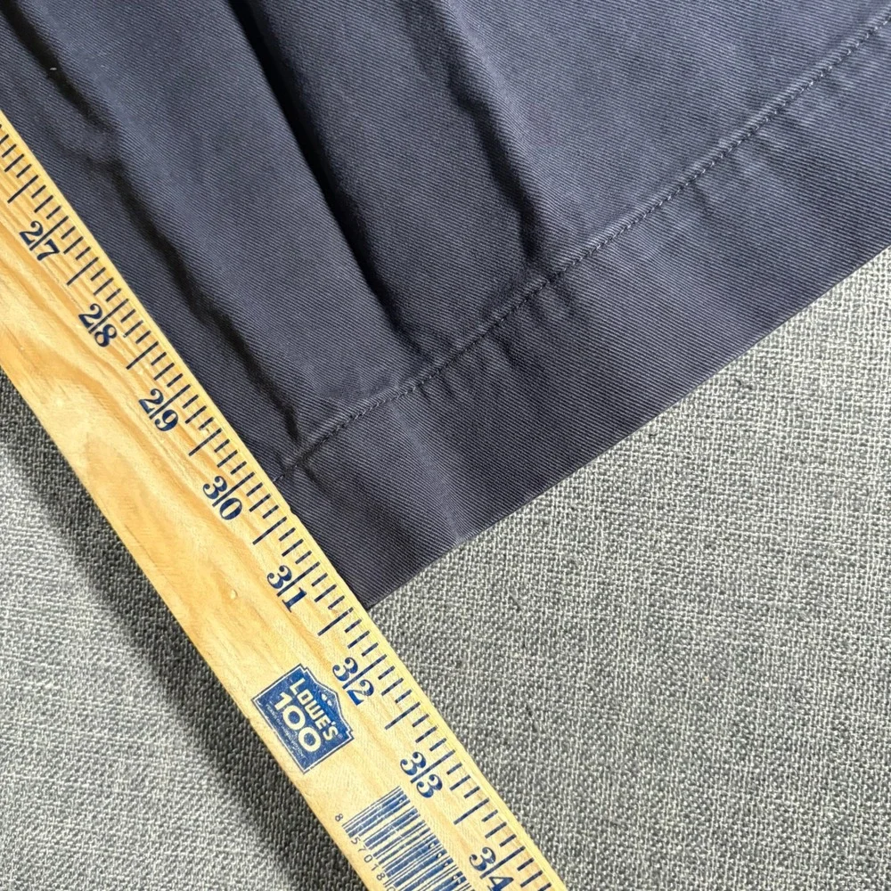 Vintage Polo Ralph Lauren Classic Chino‎ Mens 36x32 Blue Flat Front Cotton Pants